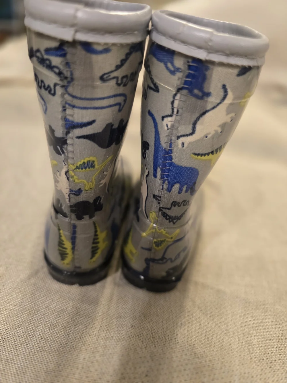Carter's Dinosaur Rain Boots Toddler Gray Blue Size US 7M Waterproof